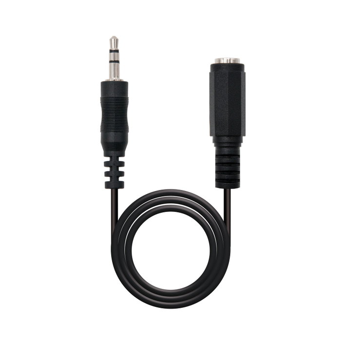 NANOCABLE CABLE AUDIO ESTEREO 3.5/M-3.5/H 3.0 M, 3,5mm, Macho, 3,5mm, Hembra, 3 m, Negro NANOCABLE CABLE AUDIO ESTEREO 3.5/M-3.5/H 3.0 M, 3,5mm, Macho, 3,5mm, Hembra, 3 m, Negro