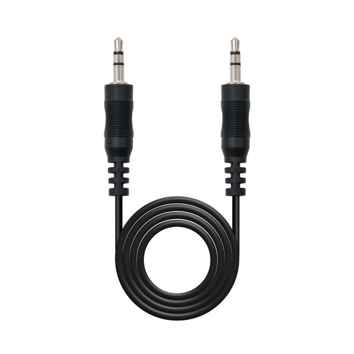 Nanocable Cable de Audio Estéreo Jack 3.5mm Macho a Macho, 5m, Negro Nanocable Cable de Audio Estéreo Jack 3.5mm Macho a Macho, 5m, Negro