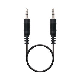 Nano Cable 10.24.0105 Cable de Audio Estéreo Jack 3.5mm Macho a Jack 3.5mm Macho, 5 Metros, Negro