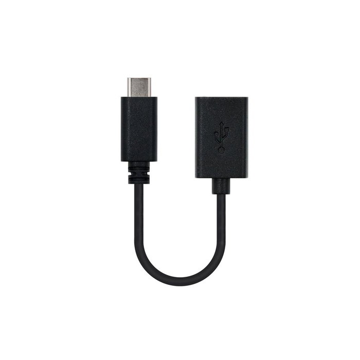 Nanocable Cable USB-C 2.0 Macho a USB-A Hembra - 15 cm Nanocable Cable USB-C 2.0 Macho a USB-A Hembra - 15 cm