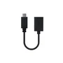 Nanocable Cable USB-C (Macho) a USB-A (Hembra) 15cm, USB 2.0 480 Mbps, Carga Rápida 3A, Soporta OTG, Negro