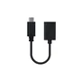Nanocable Cable USB-C (Macho) a USB-A (Hembra) 15cm, USB 2.0 480 Mbps, Carga Rápida 3A, Soporta OTG, Negro