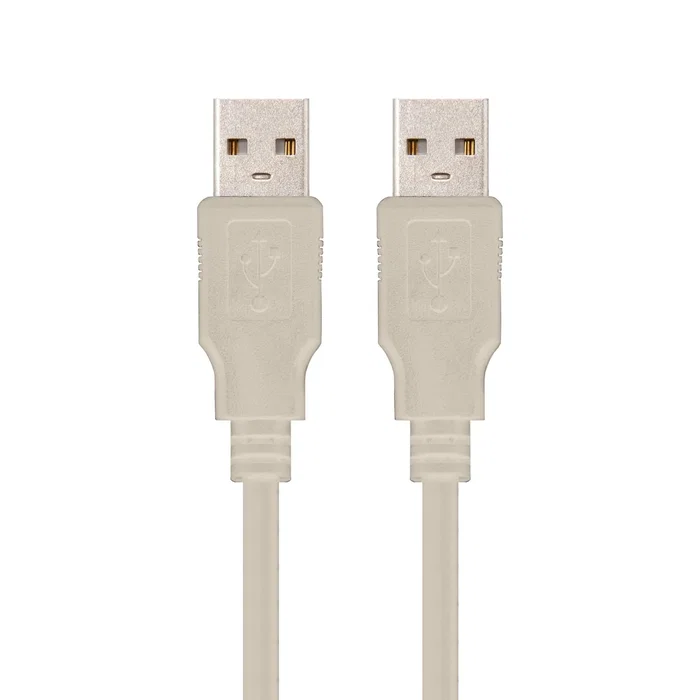 Nanocable Cable USB 2.0 Macho a Macho, 1 m, Beige
