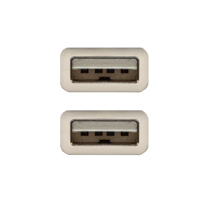 Nanocable Cable USB 2.0 Macho a Macho, 1 m, Beige