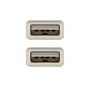 Nanocable Cable USB 2.0 Macho a Macho, 1 m, Beige