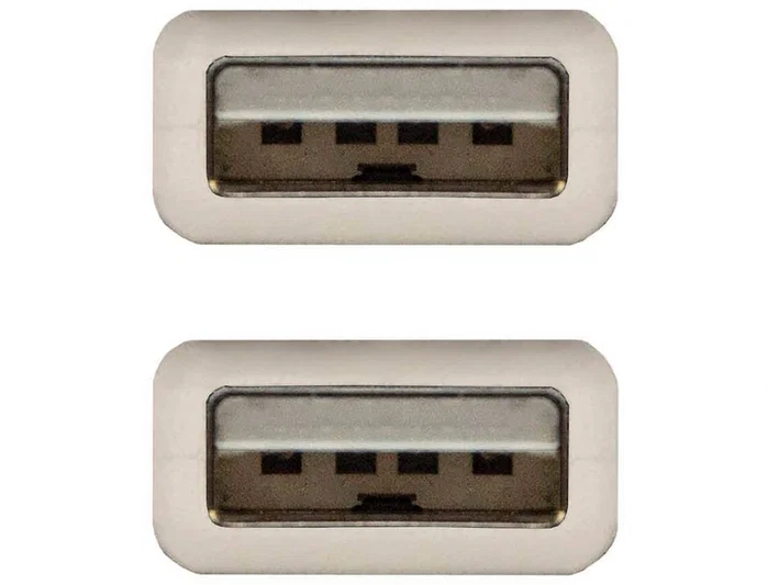 Nanocable Cable USB 2.0 A/M a A/M, 1m, Beige