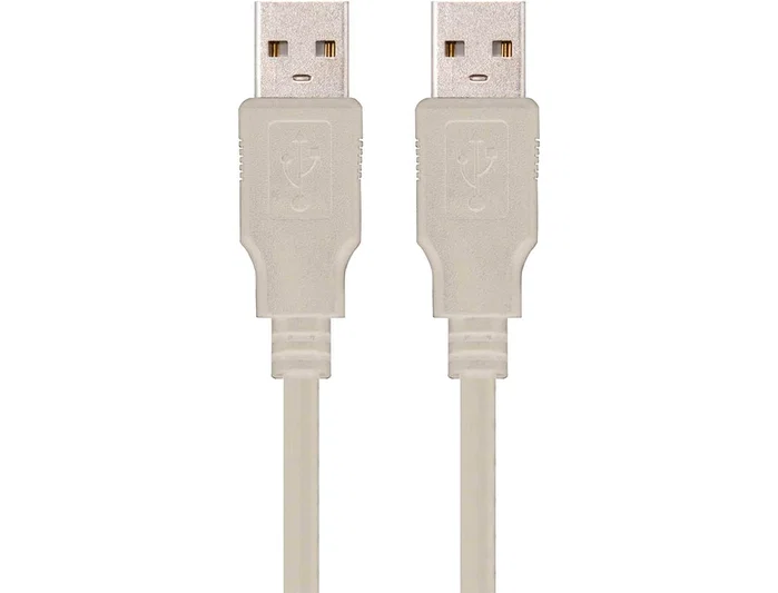 Nanocable Cable USB 2.0 A/M a A/M, 1m, Beige