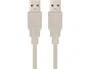 Nanocable Cable USB 2.0 A/M a A/M, 1m, Beige