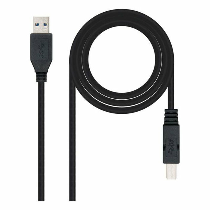 Nanocable Cable USB 3.2 Gen 1 de 2m, USB A a USB B, Negro Nanocable Cable USB 3.2 Gen 1 de 2m, USB A a USB B, Negro