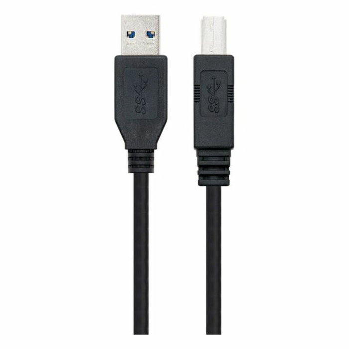 Nanocable Cable USB 3.2 Gen 1 de 2m, USB A a USB B, Negro Nanocable Cable USB 3.2 Gen 1 de 2m, USB A a USB B, Negro