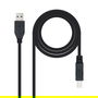 Nano Cable Cable USB 3.0 Impresora 10.01.0802-BK, USB Tipo-B Macho a USB Macho, 2m, Negro