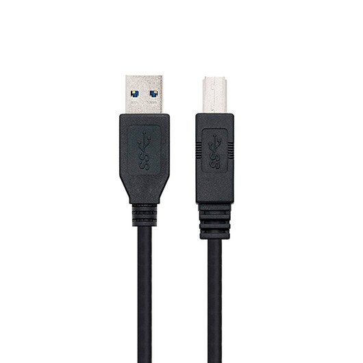 Nanocable Cable USB 3.2 Gen 1 de 2m, USB A a USB B, Negro Nanocable Cable USB 3.2 Gen 1 de 2m, USB A a USB B, Negro