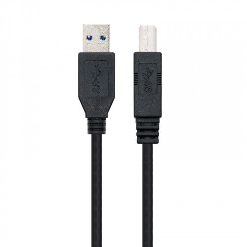 Nanocable Cable USB 3.2 Gen 1 de 2m, USB A a USB B, Negro Nanocable Cable USB 3.2 Gen 1 de 2m, USB A a USB B, Negro