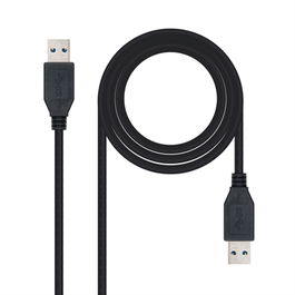 Nanocable Cable USB 3.0 Tipo A a A 10.01.1001-BK Negro 1m