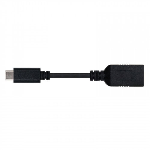 Nanocable Cable USB A hembra a USB C macho 15 cm Negro Nanocable Cable USB A hembra a USB C macho 15 cm Negro