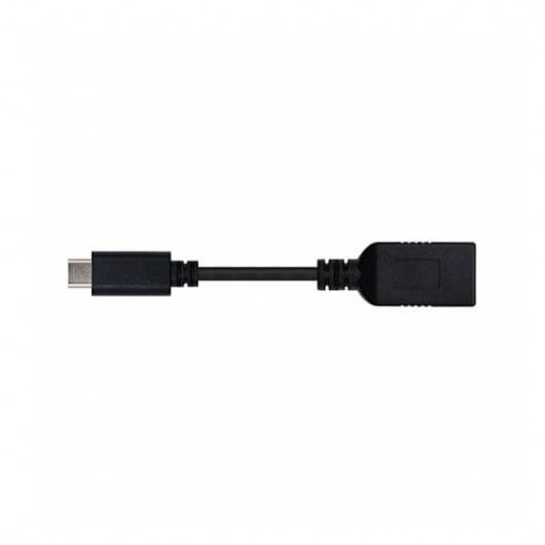 Nanocable 10.01.4201 Cable OTG USB-C Macho a USB-A Hembra 3.1 Gen 1 5Gbps 15cm Negro