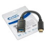 Nanocable Cable USB A hembra a USB C macho 15 cm Negro