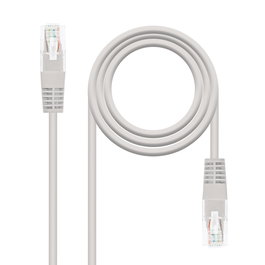 Nanocable 10.20.0415 Cable de Red RJ45 Cat6e U/UTP, Cobre OFC AWG24, 15 Metros, Color Gris