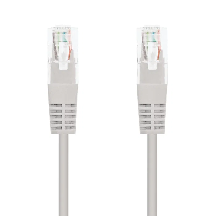 Nanocable 10.20.0415 Cable de Red RJ45 Cat6e U/UTP, Cobre OFC AWG24, 15 Metros, Color Gris