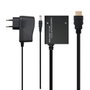 Nanocable Duplicador HDMI 1x2 con Pigtail de 50 cm y Alimentación