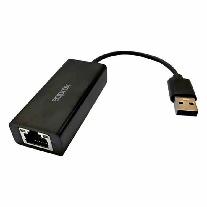 Adaptador Ethernet a USB 2.0 approx! APPC07V3 Negro Adaptador Ethernet a USB 2.0 approx! APPC07V3 Negro
