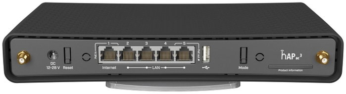 MikroTik hAP ac³ RBD53iG-5HacD2HnD Router de Doble Banda con 5 Puertos Gigabit MikroTik hAP ac³ RBD53iG-5HacD2HnD Router de Doble Banda con 5 Puertos Gigabit