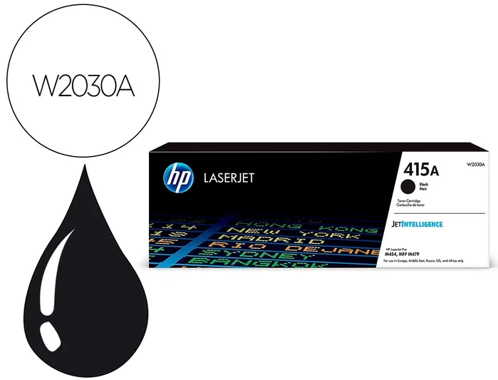 HP Cartucho de tóner Original 415A W2030A Negro