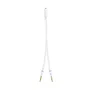 Nanocable Cable Adaptador Audio Jack 3.5mm Hembra 4 Pines a 2x Jack 3.5mm Macho 3 Pines Blanco