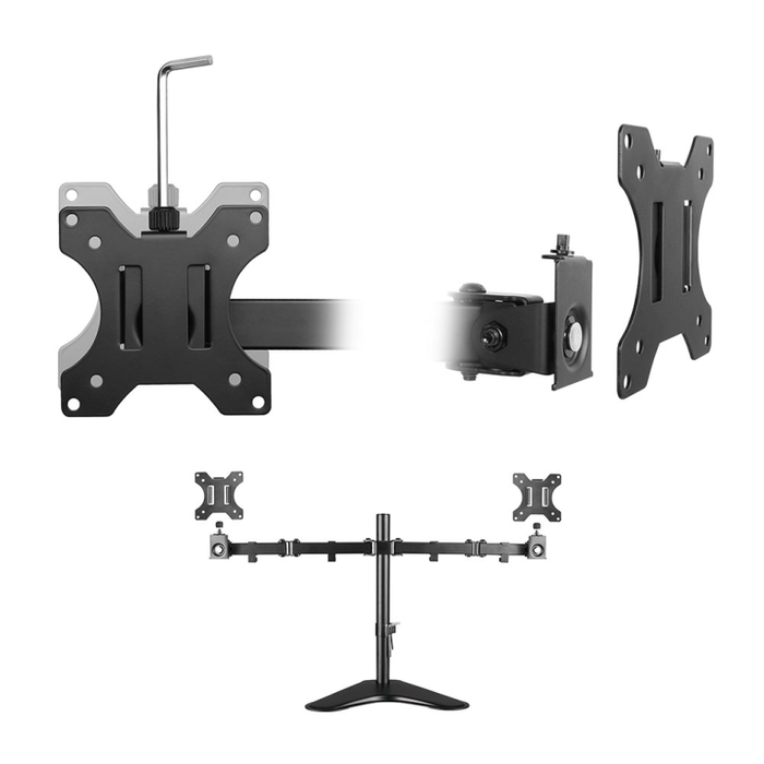 EWENT Soporte de Mesa para 2 Monitores EW1536 hasta 32 pulgadas