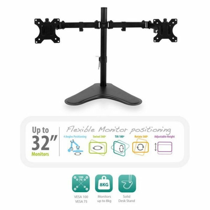 EWENT Soporte de Mesa para 2 Monitores EW1536 hasta 32 pulgadas