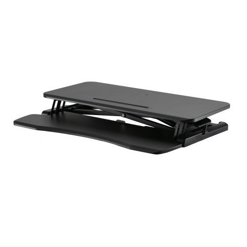 Ewent EW1545 Escritorio Elevable para Trabajo Sentado o de Pie, Ajustable en Altura, Superficie de 80x40 cm, Negro Ewent EW1545 Escritorio Elevable para Trabajo Sentado o de Pie, Ajustable en Altura, Superficie de 80x40 cm, Negro