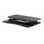 Ewent EW1545 Escritorio Elevable para Trabajo Sentado o de Pie, Ajustable en Altura, Superficie de 80x40 cm, Negro