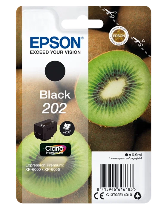 Epson Cartucho de tinta Negro 202 Claria Premium Ink C13T02E14010 Epson Cartucho de tinta Negro 202 Claria Premium Ink C13T02E14010