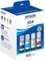 Epson Multipack de Tinta EcoTank 104 (C13T00P640) - Negro, Cian, Magenta, Amarillo