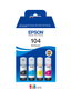 Epson Multipack de Tinta EcoTank 104 (C13T00P640) - Negro, Cian, Magenta, Amarillo