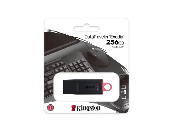 Kingston DataTraveler Exodia 256 GB Negro/Rosa