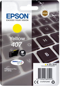 EPSON Ink Cartridge L Yellow 1,9k 407 teclado EPSON Ink Cartridge L Yellow 1,9k 407 teclado