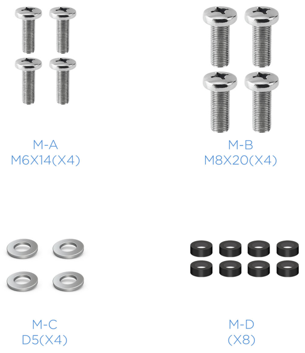 Tooq Adaptador VESA VMA0200-B para pantallas de 23-42 pulgadas