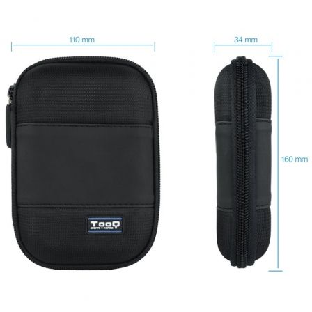 Tooq Funda para Disco Externo 2.5" TQBC-E2501 Negro Tooq Funda para Disco Externo 2.5" TQBC-E2501 Negro
