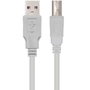 NANO CABLE Cable USB 2.0 A/M - B/M 1.8M Beige Impresora