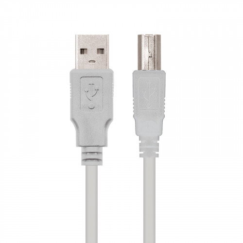 Nanocable Cable USB 2.0 Impresora Tipo A/M a B/M, 3 m, Beige Nanocable Cable USB 2.0 Impresora Tipo A/M a B/M, 3 m, Beige