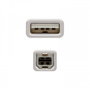 Nanocable Cable USB 2.0 Impresora Tipo A/M a B/M, 3 m, Beige