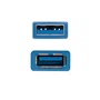 Nanocable Cable USB A Macho a USB A Hembra 1m Azul