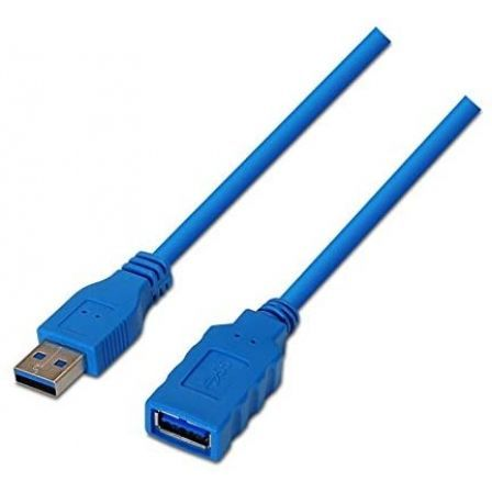 Nano Cable 10.01.0901 Cable Alargador USB 3.0 Macho - Hembra, 1m, Azul