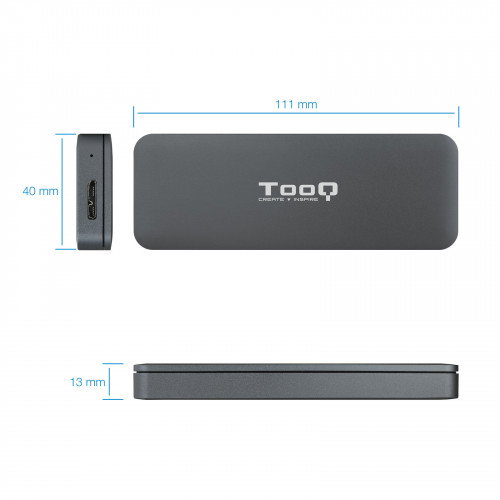 Tooq TQE-2281G Caja Externa para SSD M.2 NGFF Gris Tooq TQE-2281G Caja Externa para SSD M.2 NGFF Gris
