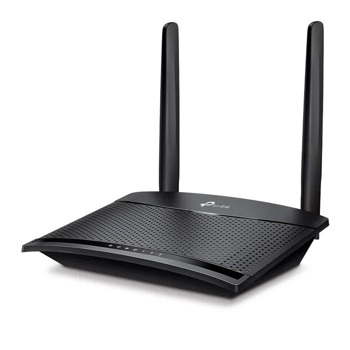 TP-Link TL-MR100 Router Inalámbrico 4G/3G con Ranura SIM, Wi-Fi N 300 Mbps 2.4 GHz, 2 Antenas, 2 Puertos LAN, QoS, Negro