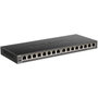 D-Link DGS-1016S/E Switch de red de 16 puertos Gigabit Ethernet Negro