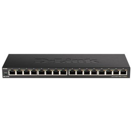 D-Link DGS-1016S/E Switch de red de 16 puertos Gigabit Ethernet Negro