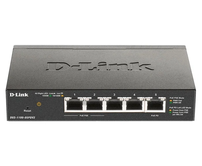 D-Link Switch 5 Puertos Gigabit PoE Gestionado DGS-105