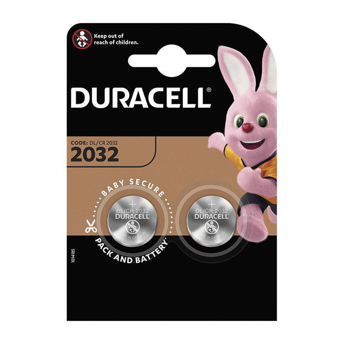Duracell Pack de 2 Pilas de Botón Litio CR2032 3V
